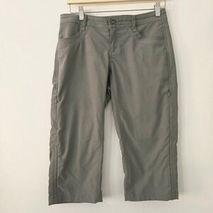 Kuhl Splash Capri Womens Size 4 Gray Hiking Outdoor Crop Pants Zipper Pockets